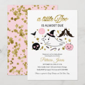 Little Boo Halloween Baby shower Invitation Bedankkaart (Voorkant / Achterkant)