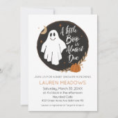 Little Boo Halloween Baby shower Invitation Kaart (Voorkant)