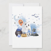 Little Boo Halloween Baby shower Kaart (Achterkant)