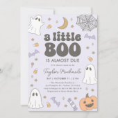 Little Boo Halloween Baby shower Kaart (Voorkant)