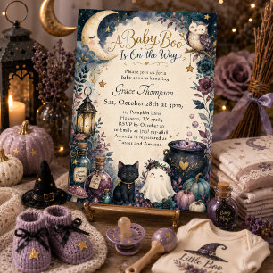 Little Boo Halloween Baby Shower  Kaart