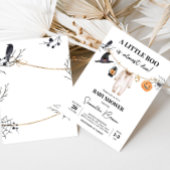 Little Boo Halloween Baby shower Kaart