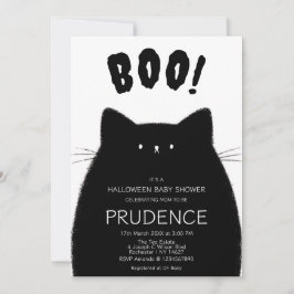 Little Boo Halloween Baby shower Kaart