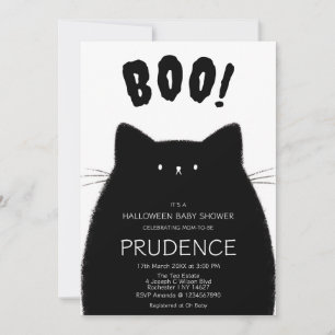 Little Boo Halloween Baby shower Kaart