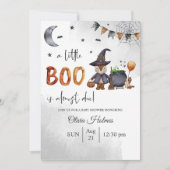 Little Boo Halloween Baby shower Kaart (Voorkant)