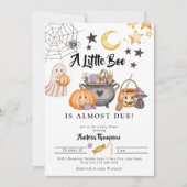 Little Boo Halloween Baby shower Kaart (Voorkant)