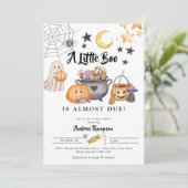 Little Boo Halloween Baby shower Kaart (Staand voorkant)