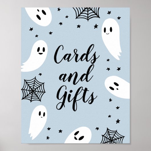 Little Boo Halloween Baby shower Kaarten en gesche Poster (Voorkant)