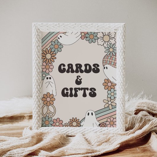 Little Boo Halloween Baby shower Kaarten en gesche Poster