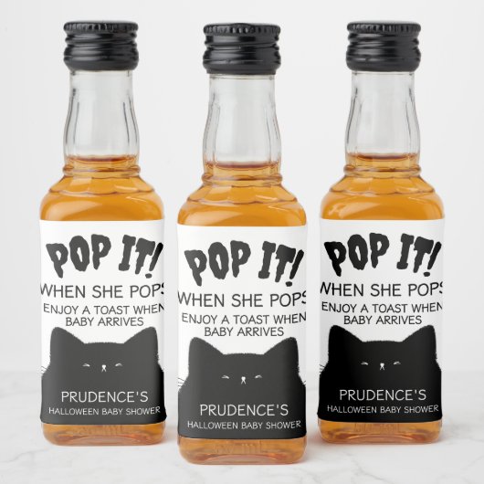 Little Boo Halloween Baby shower Likeurfles Etiket (Flessen)