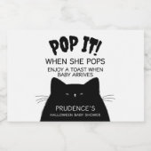 Little Boo Halloween Baby shower Likeurfles Etiket (Enkel label)