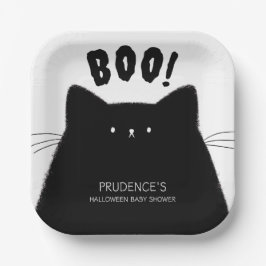 Little Boo Halloween Baby shower Papieren Bordje