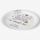 Little Boo Halloween Baby shower Papieren Bordje (Gekanteld)