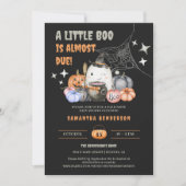 Little Boo Halloween Baby shower Register QR Code Kaart (Voorkant)
