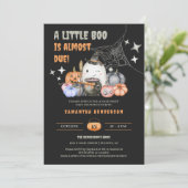 Little Boo Halloween Baby shower Register QR Code Kaart (Staand voorkant)
