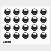 Little Boo Halloween Baby shower Ronde Sticker (Vel)