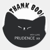 Little Boo Halloween Baby shower Ronde Sticker (Voorkant)