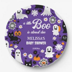 Little boo Halloween baby shower servies Papieren Bordje