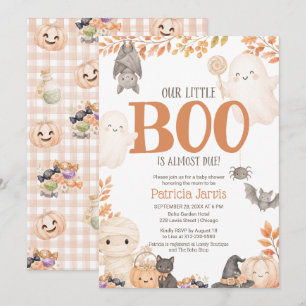 Little Boo Halloween Baby Shower Uitnodiging