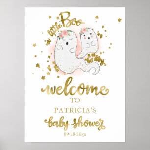 Little Boo Halloween Baby Shower Welkom Bord Poster