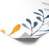 Little Boo Halloween Baby shower Welkom Poster (Hoek)