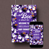 Little boo Halloween baby shower welkomstbord Poster