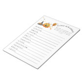 Little Boo Halloween Baby shower Word Scramble Notitieblok (Schuin)