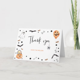 Little Boo Halloween Bedankt Kaart