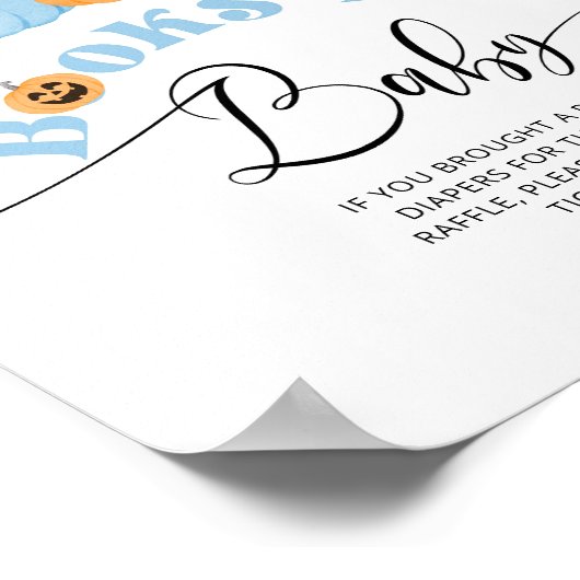 Little Boo Halloween Blauwe Boeken voor baby Poster (Hoek)