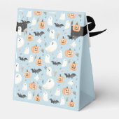 Little Boo Halloween Blue Baby shower Bedankdoosjes (Achterkant)