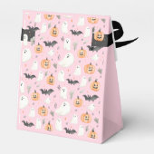 Little Boo Halloween Blush Pink Baby shower Bedankdoosjes (Achterkant)