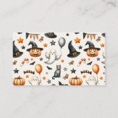 Little Boo Halloween Boeken voor Baby shower Informatiekaartje (Achterkant)