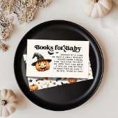 Little Boo Halloween Boeken voor Baby shower Informatiekaartje