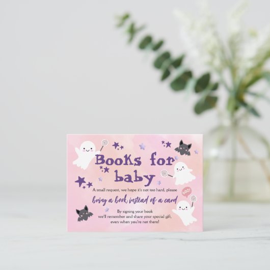 Little Boo Halloween | Boeken voor Baby Verzoek Informatiekaartje (Staand voorkant)