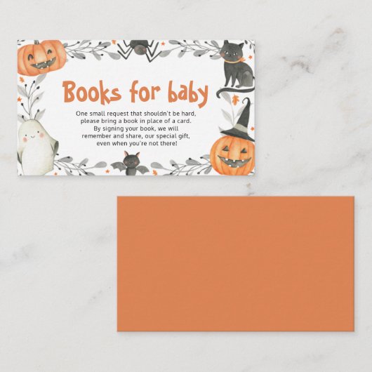 Little Boo Halloween Books for Baby Enclosure Kaar Informatiekaartje (Voorkant / Achterkant)