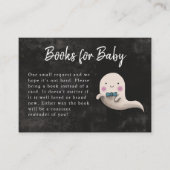 Little Boo Halloween Boy Baby shower Boekaanvraag Informatiekaartje (Voorkant)
