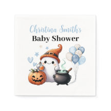 Little Boo Halloween Boy Baby shower Papier servet