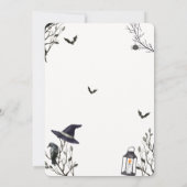 Little Boo Halloween Clothesline Baby shower Kaart (Achterkant)