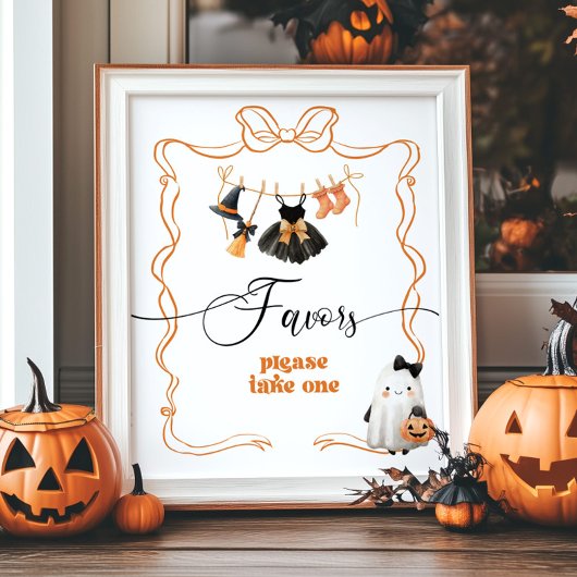 Little Boo Halloween Clothesline Favorieten Poster