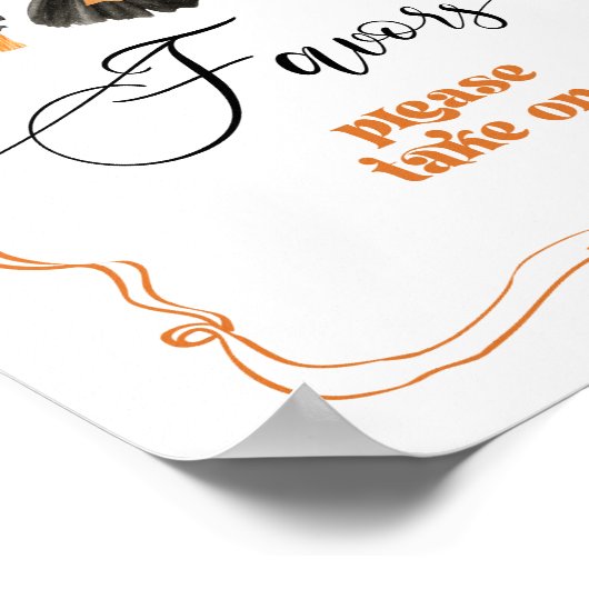 Little Boo Halloween Clothesline Favorieten Poster (Hoek)