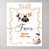 Little Boo Halloween Clothesline Favorieten Poster (Voorkant)