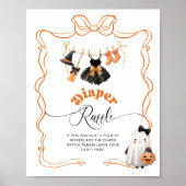 Little Boo Halloween Clothesline Luierverloting Poster (Voorkant)