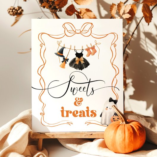 Little Boo Halloween Clothesline snoepjes en lekke Poster
