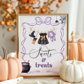 Little Boo Halloween Clothesline snoepjes en lekke Poster