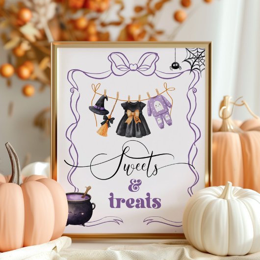 Little Boo Halloween Clothesline snoepjes en lekke Poster