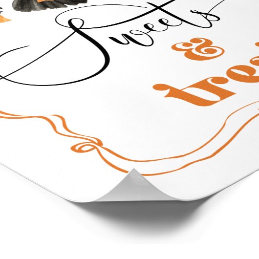 Little Boo Halloween Clothesline snoepjes en lekke Poster (Hoek)