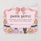Little Boo Halloween Coquette Luier Raffle Informatiekaartje (Voorkant)