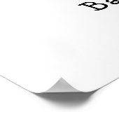 Little Boo Halloween cupcake Baby shower Welkom Poster (Hoek)