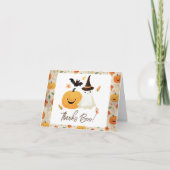 Little Boo Halloween Dank u Baby shower Bedankkaart (Voorkant)