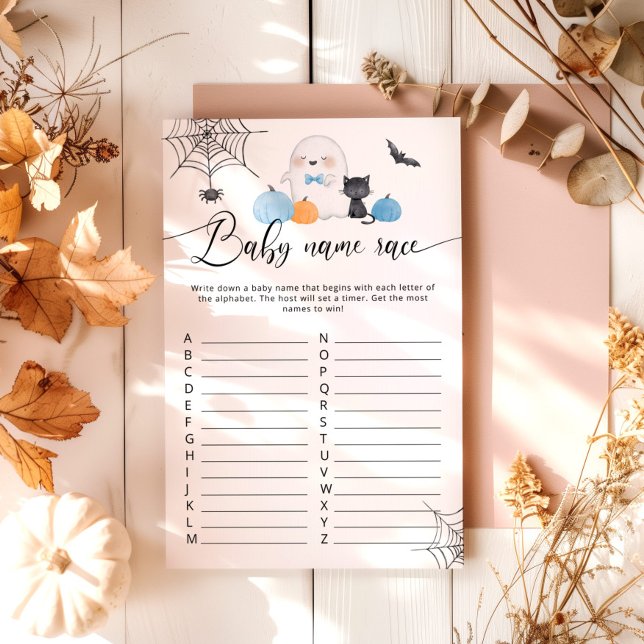 Little Boo Halloween douche baby naam race spel (Creator heeft geüpload)